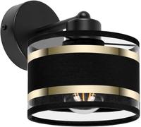 alfalux Lampada Da Parete LED Applique Da Parete Per Interni In Metallo Compatibile Con E27 Per Soggiorno Camera Da Letto Cameretta Cucina WAND-TI-1010SC-SC