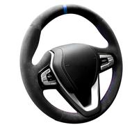Alfanxi Coprivolante in alcantara cucito a mano per BMW G20 G21 G30 G31 G32 X3 G01 X4 G02 X5 G05/ X7 G07 Z4 G29 G11 G12 (striscia blu)