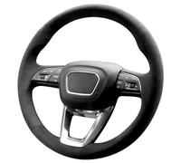 Alfanxi Coprivolante per auto in alcantara, cucito a mano, per Audi A5/Q3/Q5/Q5/Q5/Q7/Q8/RS 5/RS Q8/S3/S4/S5/SQ5/SQ7/SQ8 con leve del cambio (senza strisce)