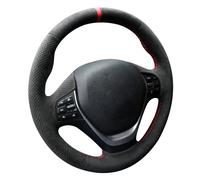 Alfanxi Punti manuali per coprivolante Alcantara compatibile con BMW M Sport F20 F21 F22 F23 F30 F31 F32 F33 F34 F36 (striscia rossa)
