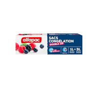 alfapac - Borse per congelamento con chiusura doppia zip unisex - ermetiche e riutilizzabili - Protettori e conservanti - 15 x 1L e 15 x 3L