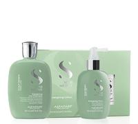 ALFAPARF Kit Semi Di Lino Energizing Low Shampoo 250ml + Tonic + Lotion 12x10ml