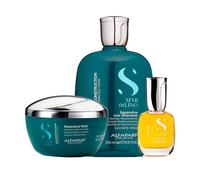 ALFAPARF MILANO Kit Semi Di Lino Reparative Low Shampoo 250ml + Mask 200ml + Cr