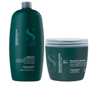 ALFAPARF MILANO Kit Semi Di Lino Reparative Shampoo 1000ml + Mask 500ml