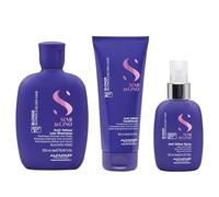 Alfaparf Milano Semi di Lino Holiday Set Blonde Shampoo + Conditioner + Anti-Yellow Spray