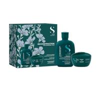 ALFAPARF MILANO Semi di Lino Reconstruction Duo Kit 2025 - Shampoo e Maschera ristrutturante per capelli danneggiati.