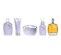 Alfaparf Milano Semi di Lino Smooth Smoothing Kit set per capelli ribelli e crespi