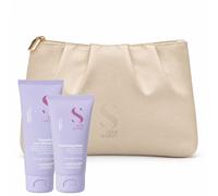 Alfaparf Semi di Lino Moisture Smooth Shampoo 75 ml + Conditioner 50 ml + Pochette