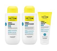 ALFAPARF Yellow Kit Curls Shampoo 500ml + Conditioner 500ml + Leve In Cream 20