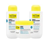 ALFAPARF Yellow Kit Curls Shampoo 500ml + Mask 500ml + Conditioner 500ml