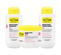 ALFAPARF Yellow Kit Liss Shampoo 500ml + Mask 500ml + Conditioner 500ml