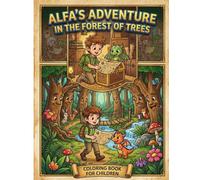 Alfa's Adventure in the Forest: A Magical Coloring Book for Kids Ages 4-8, Featuring Dragons, Treasure Maps, and Enchanted Forest Animals