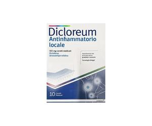 Alfasigma Dicloreum Antinfiammatorio Locale - 10 Cerotti Medicati 180 mg