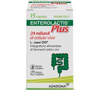 Alfasigma Enterolactis Plus 15 Capsule - Integratore Di Fermenti Lattici Vivi