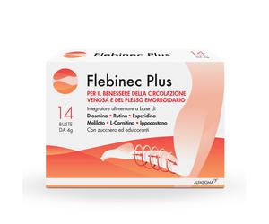 Alfasigma Flebinec Plus Integratore per il Circolo e Microcircolo, 14 Buste