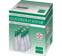 Alfasigma - Glicerolo Adulti 6,75 gr - Soluzione Rettale 6 Contenitori Monodose