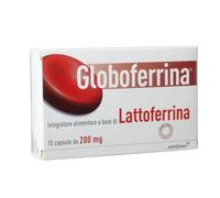 Alfasigma Globoferrina Integratore di Lattoferrina 200mg, 15 Capsule
