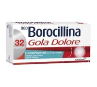Alfasigma - NeoBorocilina Neoborocillina Gola Dolore Gusto Menta Senza Zucchero - 32 Pastiglie