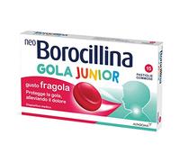 NEOBOROCILLINA NeoBorocillina Gola Junior - Mal di Gola Fragola, 15 pastiglie