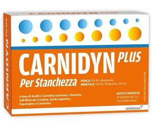 Alfasigma spa Alfasigma Carnidyn Plus Integratore Energetico 20 Bustine