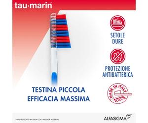 AlfaSigma Tau Marin® Spazzolino Professional 27 Duro Antibatterico - Igiene Orale