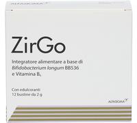 alfasigma ZirGo Integratore di Fermenti Lattici 12 Bustine