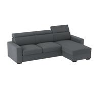 ALFASOFA Divano Tirana con Chaise Longue, Colore Cenere 15/23
