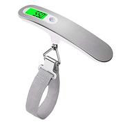 AlfaView Bilancia pesa valigie digitale con cinghie a gancio, Bilancia pesa valigie elettronica portatile con funzione tara, Bilancia pesa bilancia pesa bagagli Capacità 110 lb / 50 kg