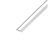 Alfer Profilo Profili in Alluminio anodizzato Cromato Barra Piatta 1 Metro 25 x 2 mm