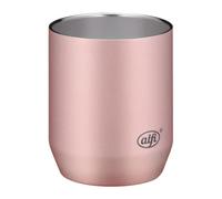 alfi CITY DRINKING CUP 280ml,vintage rose mat,robusto bicchiere in acciaio,bevande calde e fredde a lungo,infrangibile,acciaio a doppia parete,tazza per ufficio,giardino,per lavastoviglie,senza BPA