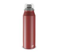 alfi ENDLESS ISO BOTTLE 500ml, mediterranean red mat, thermos in acciaio, totalmente ermetico con tappo a vite, tiene caldo per 12 ore, freddo per 24 ore, per bevande gassate, anti-impronte, senza BPA