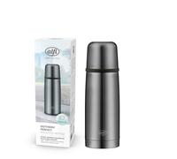 alfi ISOTHERM AV 350ml, cool grey mat, borraccia isolante in acciaio con bicchiere, ermetica con chiusura automatica, smontabile, caldo per 12 ore, anti-impronte, senza BPA