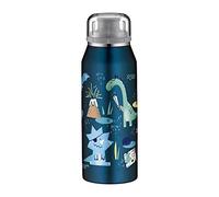alfi KIDS ISO BOTTLE 350ml, dino pirates, borraccia per bambini in acciaio, ermetica con chiusura a vite, tiene caldo per 12 ore, freddo per 24 ore, per bevande gassate, anti-impronte, senza BPA