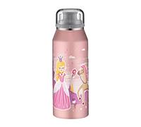 alfi KIDS ISO BOTTLE 350ml,fairytale princess, borraccia per bambini in acciaio, ermetica con chiusura a vite, tiene caldo per 12 ore, freddo per 24 ore, per bevande gassate, anti-impronte, senza BPA