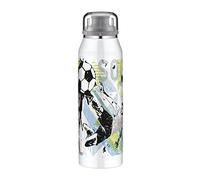 alfi KIDS ISO BOTTLE 500ml, goal, borraccia per bambini in acciaio, ermetica con chiusura a vite, tiene caldo per 12 ore, freddo per 24 ore, per bevande gassate, anti-impronte, senza BPA