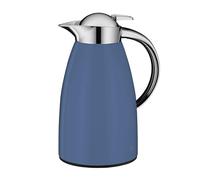 alfi SIGNO - Caraffa termica in acciaio INOX con inserto igienico in vetro temperato, chiusura a vite con comodo pulsante, impugnatura ergonomica, con una sola mano, ideale come caffettiera da caffè,