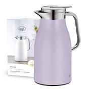 alfi SKYLINE 1,0l, lavender mat, caraffa termica con igienico inserto in vetro, chiusura a vite con pulsante, presa ergonomica, con una sola mano, ideale come caraffa da caffè, caraffa da tè