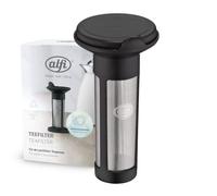 alfi SKYLINE 1,5l, cool grey, caraffa termica con igienico inserto in vetro, chiusura a vite con pulsante, presa ergonomica, con una sola mano, ottima come caraffa da caffè, caraffa da tè, senza BPA