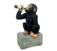 Alfie Francis Statua ornamentale a forma di scimmia della birra, 28,5 cm, grande, per soggiorno, bar, pub, decorazione per la casa