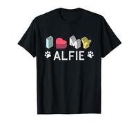 Alfie Personalizzato Cane Nome Alfie Pet Lover Maglietta