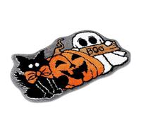 Alfombra De Baño De Halloween - Trampa De Tierra Felpudo Exterior | Alfombrillas Para El Baño | Alfombrilla De Ducha Antideslizante Y Absorbente | Suave, De 89 X 58 Cm, Superabsorbente, Para Estabilid