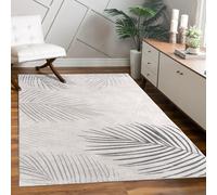 Alfombra Salon De Habitacion Pelo Corto Motivo Floral Arcoíris Geometrico