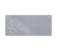 ASUS ROG Scabbard II Arctic Gray XXL Tappetino per mouse da gioco (tappetino per mouse grande 900 x 400 mm, superficie resistente ad acqua, olio e polvere, resistente alla sfilacciatura, bordi cuciti