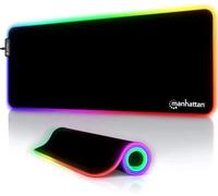 MANHATTAN 425506 - Tappetino per mouse, gaming, RGB, nero