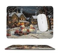 Alfombrilla per Mouse Compatta da Inverno Popolo Neve 40 x 30 cm ma-966 | Superficie Micro, Gomma Spessa Stabilizzante, Bordi Cuciti Anti-Sfilo, Impermeabile, per Gaming Casual e Lavoro su Scrivania