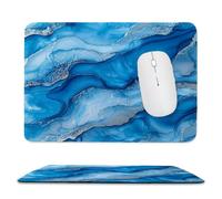 Alfombrilla per Mouse Compatta da Marmo Nord Europa 30 x 25 cm ma-154 | Superficie Micro, Gomma Spessa Stabilizzante, Bordi Cuciti Anti-Sfilo, Impermeabile, per Gaming Casual e Lavoro su Scrivania