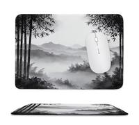 Alfombrilla per Mouse Compatta da Viaggio foresta bambù 40 x 30 cm ma-1040 | Superficie Micro, Gomma Spessa Stabilizzante, Bordi Cuciti Anti-Sfilo, Impermeabile, per Gaming Casual e Lavoro su Scrivania
