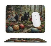 Alfombrilla per Mouse Compatta da Viaggio foresta lupo 25 x 20 cm ma-554