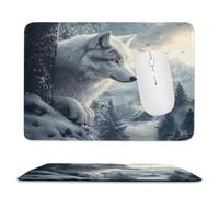 Alfombrilla per Mouse Compatta da Viaggio Lupo Inverno 24 x 28 cm ma-539