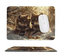 Alfombrilla per Mouse Compatta da Viaggio lupo neve 42 x 35 cm ma-557